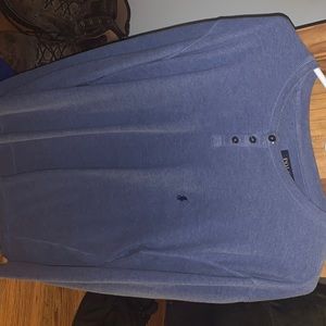 Polo Ralph Lauren light button up fleece sweater